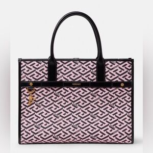 Versace Pink Purple Yellow and Black Tote Bag